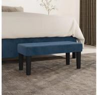vidaXL Sitzbank, Sitzbank Dunkelblau 70x30x30 cm Samt