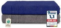 Komfortec Saunatuch Frotte aus 100% Baumwolle, Frottee (Packung, 2-St), 80x200