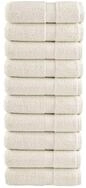 vidaXL Handtuch 30 x 30 cm Premium-Waschlappen 10 Stk Creme 30x30 600 gm&sup2; 100
