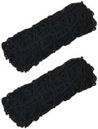 vidaXL Futterspender Heunetze 2 Stk. Rechteckig Schwarz 150x90 cm PP