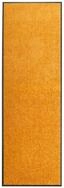 vidaXL Fu&szlig;matte Fu&szlig;matte Waschbar Orange 60x180 cm, Rechteckig, H&ouml;he: 0.9 mm