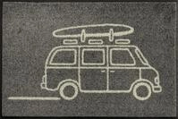 wash+dry by Kleen-Tex Fu&szlig;matte Keep it simple grey, rechteckig, H&ouml;he: 7 mm