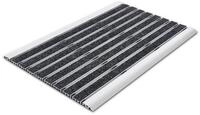 Floordirekt Fu&szlig;matte Alu-T&uuml;rmatte Elegant Mat Aluprofile+Textil-Rips, 2...