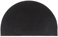 vidaXL Fu&szlig;matte, T&uuml;rmatte Natur Halbrund 50x80 cm Kokosfaser Getuftet