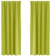 vidaXL Vorhang Verdunkelungs-Vorh&auml;nge mit Ringen 2 pcs Gr&uuml;n 260 x 140 cm (2...