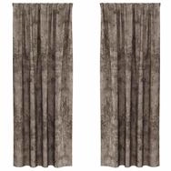 vidaXL Vorhang Samtvorh&auml;nge mit Vorh&auml;ngen 2 pcs Cappuccino 245 x 140 cm Samt...