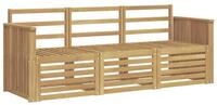 vidaXL Gartensofa Sofagarnituren Massivholz, 3 Teile