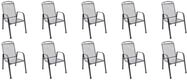 MFG Freizeitm&ouml;bel Gartenstuhl Zingst Streckmetall Stapelsessel 10 er Set /