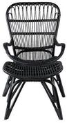 Venture Home Gartenlounge-Sessel Ella Loungesessel mit Fu&szlig;hocker schwarz.