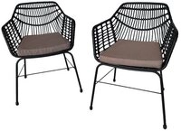 HOME DELUXE Gartenstuhl TARA inkl. Sitzkissen - 63&nbsp;x 60 x 82&nbsp;cm (6 St),...