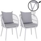 MCW Gartenstuhl MCW-Q38 (2er), Hohe Stoffqualit&auml;t 180 g/m&sup2;, Bezug waschbar bei