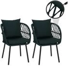 MCW Gartenstuhl MCW-Q38 (2er), Hohe Stoffqualit&auml;t 180 g/m&sup2;, Bezug waschbar bei