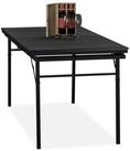 relaxdays Gartentisch klappbar ausziehbar, schwarz