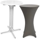 Beautissu Stehtisch Outdoor Stehtisch Bellini, klappbar, &Oslash;60cm, Anthrazit, mit