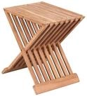 MR.DEKO Beistelltisch Teak klappbar Fishbone &ndash; 40x40 cm, kleiner Gartentisch...