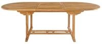 ebuy24 Gartentisch Salamanca Esstisch mit Zusatzplatte Teak.