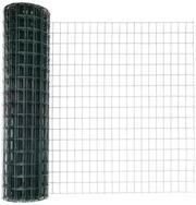 vidaXL Gartenzaun Euro-Zaun mit Pfosten 10 x 1 m PVC-beschichteter Stahl Gr&uuml;n,