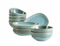 M&Auml;SER Snackschale Snacking-Set Cordelia, aus Steinzeug, Steinzeug, (12-tlg)