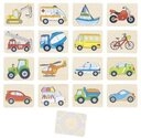 Gollnest & Kiesel Lernspielzeug Goki 56301 - Memo Fahrzeuge, 32-teilig, Holz,