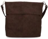 Zwei Umh&auml;ngetasche Mademoiselle M8 - Schultertasche 25 cm (nubuk-espresso)