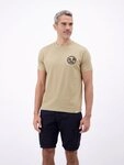 LERROS T-Shirt L&auml;ssiges, unifarbenes T-Shirt aus reiner Baumwolle mit Print