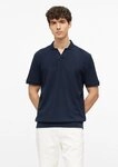s.Oliver Kurzarmshirt Polo-Shirt Strukturiertes Poloshirt mit B&uuml;ndchen