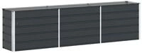 vidaXL Blumentopf Pflanzk&uuml;bel Anthrazit 290 x 50 x 75 cm Verzinkter Stahl (1...