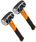 Fronttool Hammer 2x F&auml;ustel 2in1, Doppelkopf Hammer 25cm /1350g - Karbonstahl