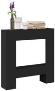vidaXL Kaminumbauschrank Kaminumrandung Schwarz 81x18x82 cm Holzwerkstoff