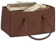 relaxdays Holztragetasche 2 x Kaminholztasche aus Filz braun (1 St)
