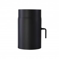Kamino Flam Ofenrohr Ofenrohr m.Drosselkl.schwarz2mm150x250mm 331840, (1-tlg)