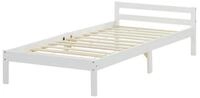 Homestyle4u Palettenbett 90x200 Holzbett Futonbett Einzelbett Kinderbett Natur