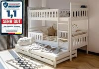 Kids Collective Hochbett 90x200 mit Ausziehbettfunktion Etagenbett Kinderbett...