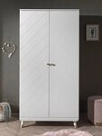 Vipack Kleiderschrank Billy (Made in Europe) MDF-Oberfl&auml;che