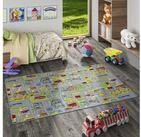 Snapstyle Kinderteppich Kinder Spiel Teppich Abenteuerland Bunt, Rechteckig,...