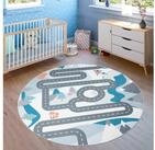 Paco Home Kinderteppich Bino 574, rund, H&ouml;he: 4 mm, Kurzflor,