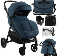 MoMi Kinder-Buggy Clara, Ab Geburt, mit Zubeh&ouml;r-Set & h&ouml;henverstellbarem Schieber