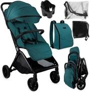 MoMi Kinder-Buggy Andrea, Automatik-Faltsystem & Zubeh&ouml;rpaket inkl. Regenschutz