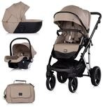 Chipolino Kombi-Kinderwagen Kombikinderwagen 3in1 Imperium, Babyschale Babywanne