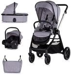 Chipolino Kombi-Kinderwagen Kombikinderwagen 3in1 Marbella, Fu&szlig;abdeckung...