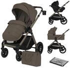 lionelo Kombi-Kinderwagen LAYLA 3IN1, (Set), 3D-Panoramabel&uuml;ftung/ XXL-Sitz/