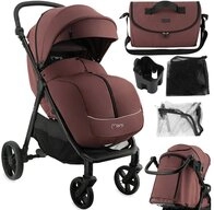 MoMi Kinder-Buggy Clara, Ab Geburt, mit Zubeh&ouml;r-Set & h&ouml;henverstellbarem Schieber