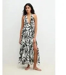 Marc O'Polo Neckholderkleid mit Allover-Print wei&szlig; XS (34)
