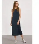 STREET ONE Midikleid Sommerkleid mit Spitze und Rundhals blau 34 EU
