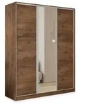 Masseno Schwebet&uuml;renschrank TARI 160 cm Kleiderschrank mit Spiegel 3 T&uuml;ren...