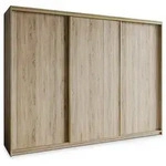 Masseno Schwebet&uuml;renschrank NISSE 250 cm Kleiderschrank 3 T&uuml;ren und 4...