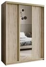 Masseno Schwebet&uuml;renschrank TAVI 150 cm Kleiderschrank mit Spiegel 3 T&uuml;ren...
