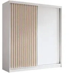 Masseno Schwebet&uuml;renschrank LAMELLO 200 cm Kleiderschrank 2 T&uuml;ren