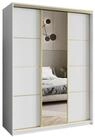 Masseno Schwebet&uuml;renschrank VARO 150 cm Kleiderschrank mit Spiegel 3 T&uuml;ren...