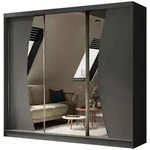 Beautysofa Schiebet&uuml;renschrank VOX II mit Spiegel & Schubladen (Schrank modern...